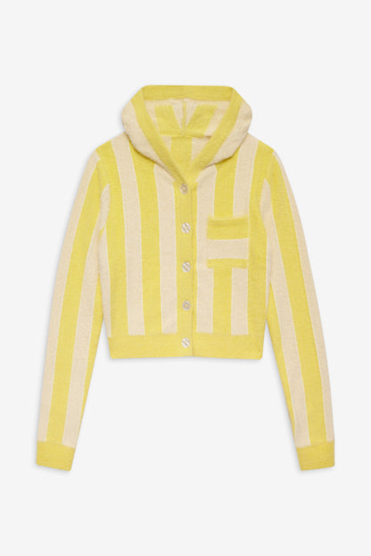 Sleepy Stripe Hoodie Yellow - For Love & Lemons