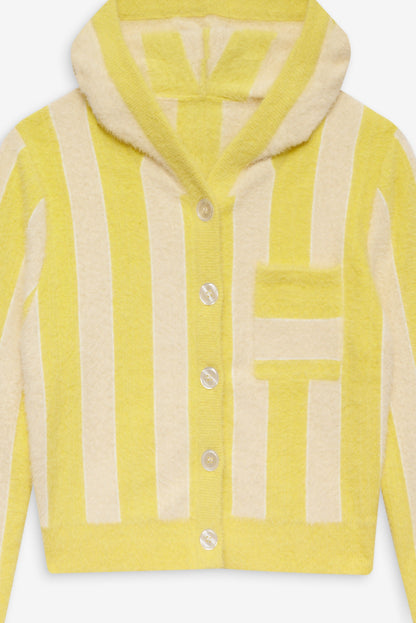 Sleepy Stripe Hoodie Yellow - For Love & Lemons