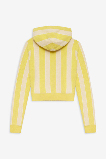Sleepy Stripe Hoodie Yellow - For Love & Lemons