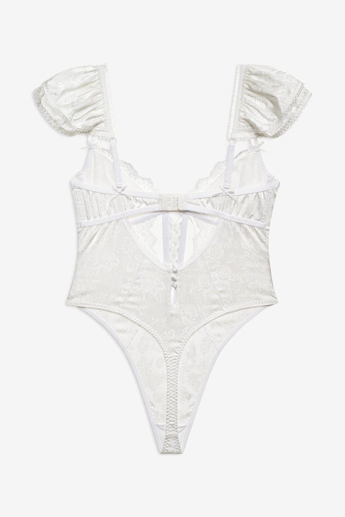 Rita Rose Bodysuit White - For Love & Lemons
