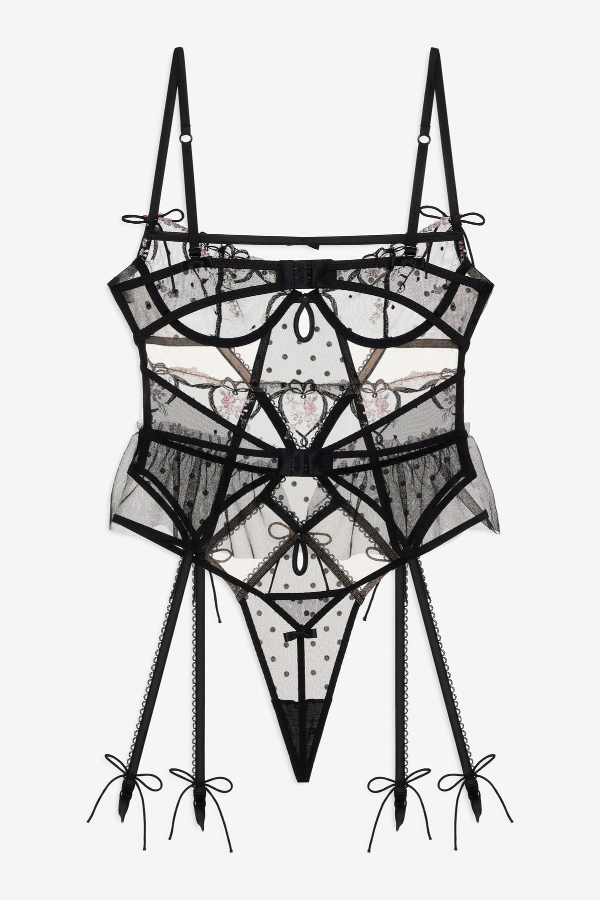 Lovestruck Bows Teddy Black - For Love & Lemons