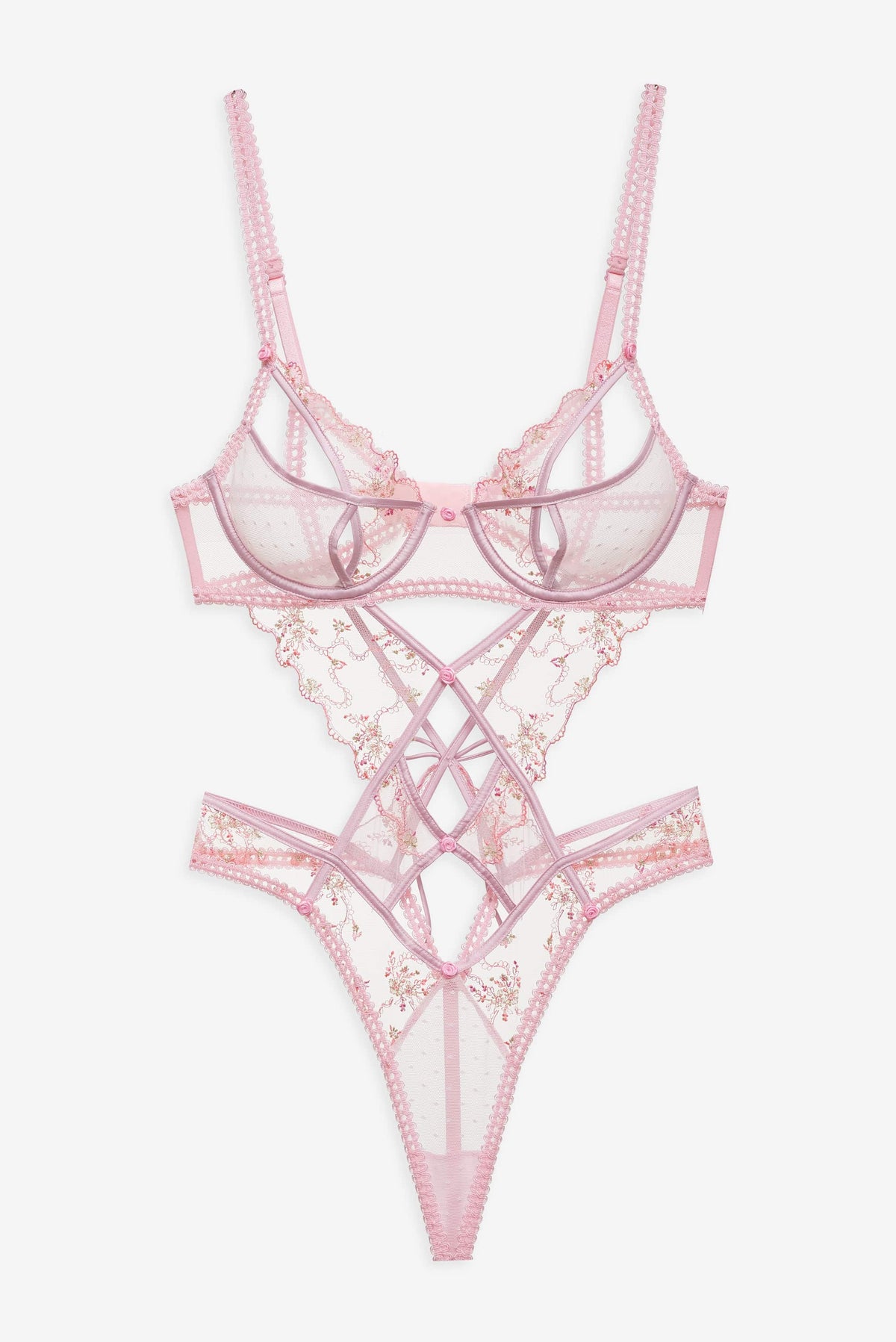 Dainty Daphne Teddy Pink - For Love & Lemons