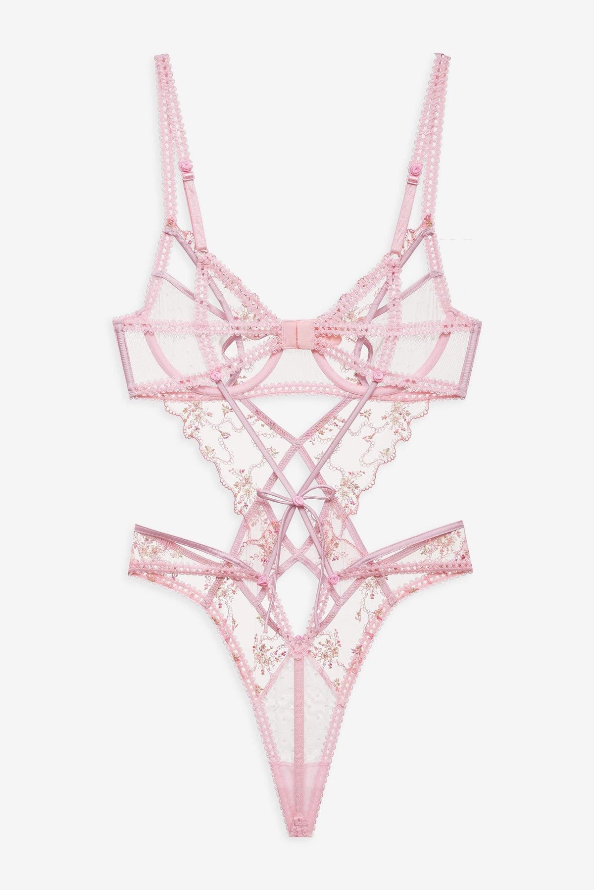 Dainty Daphne Teddy Pink - For Love & Lemons