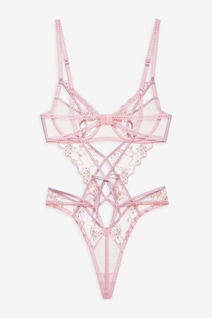 Dainty Daphne Teddy Pink - For Love & Lemons