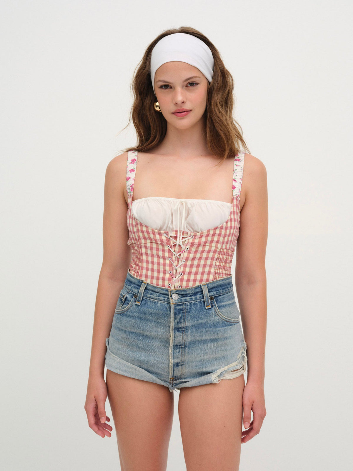 Georgia Bodysuit Mauve - For Love & Lemons
