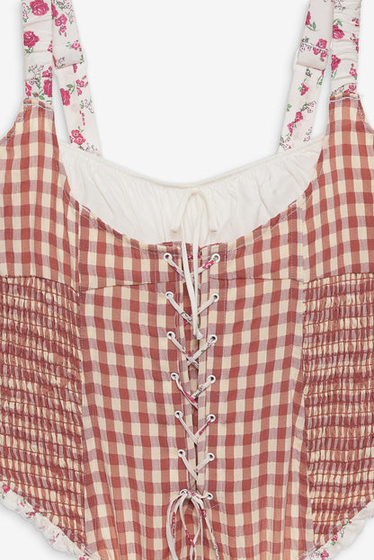 Georgia Bodysuit Mauve - For Love & Lemons