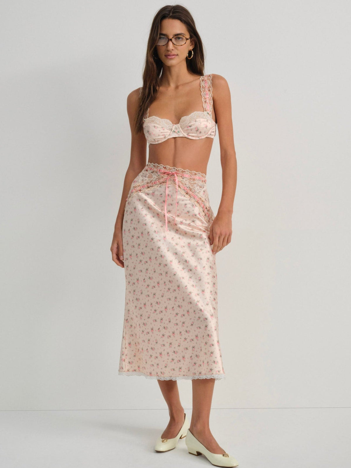 Peaches & Cream Underwire Bra Peach - For Love & Lemons