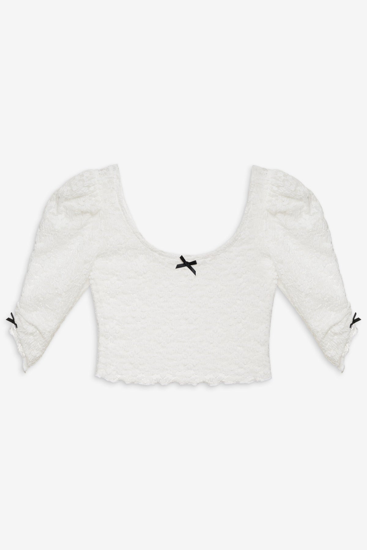 Sally Stretch Lace Top White - For Love & Lemons