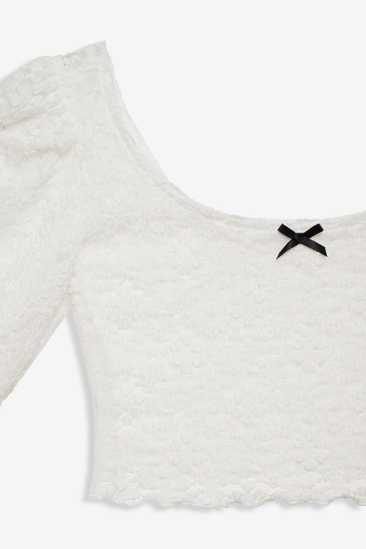Sally Stretch Lace Top White - For Love & Lemons