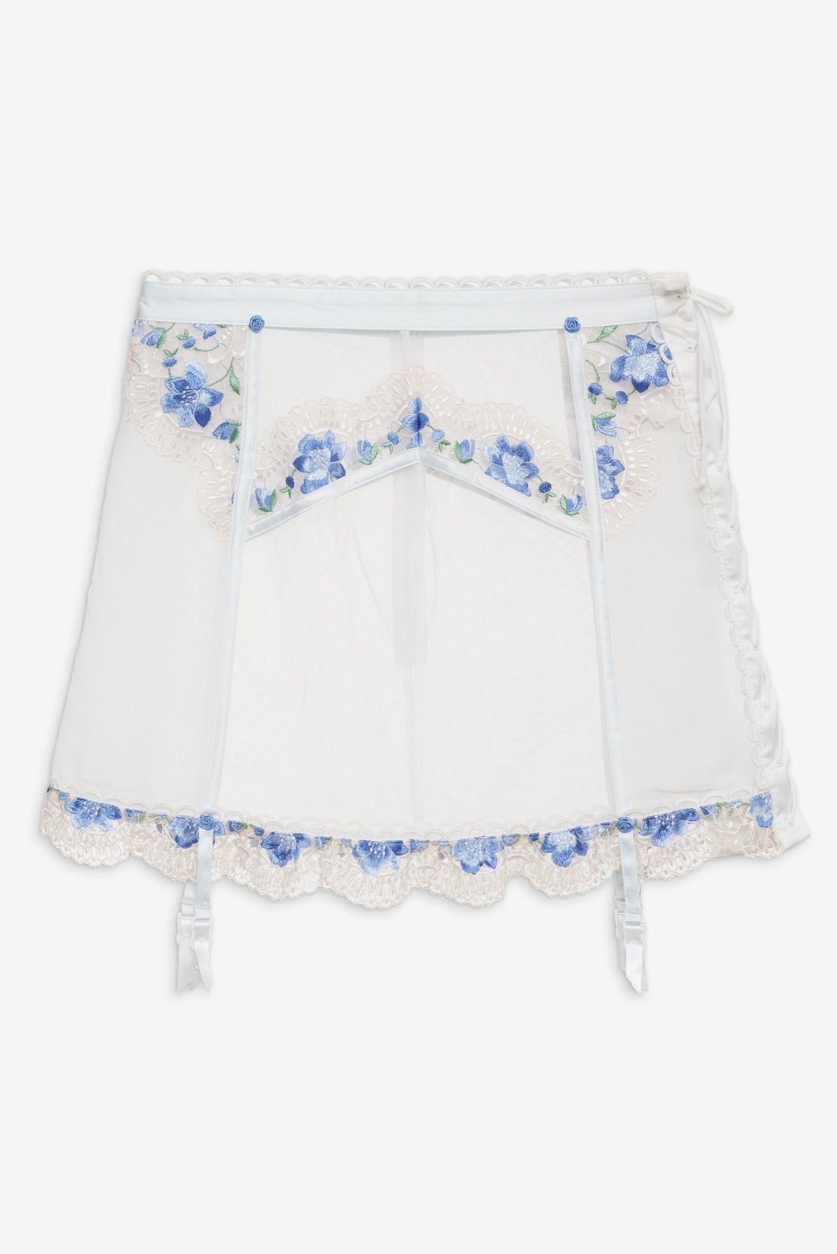 Festival Rose Skirt Blue - For Love & Lemons
