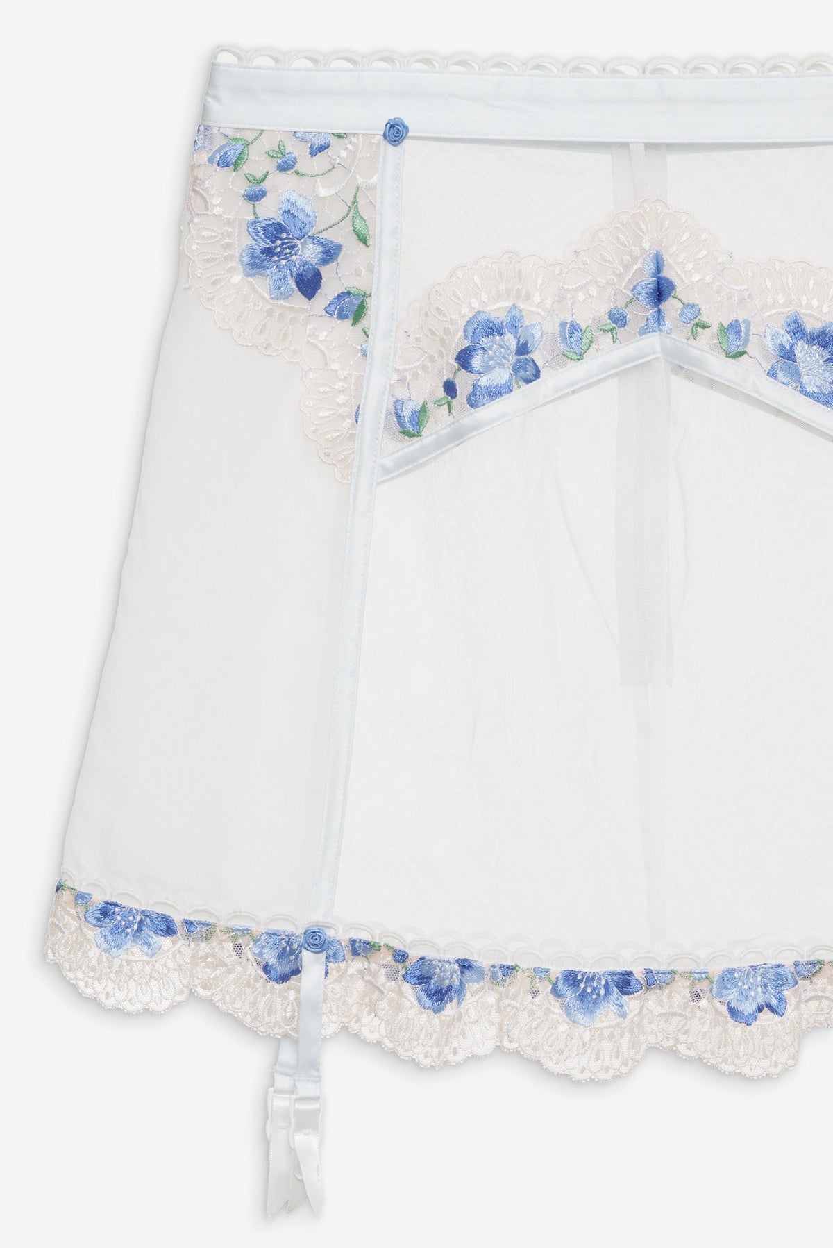 Festival Rose Skirt Blue - For Love & Lemons