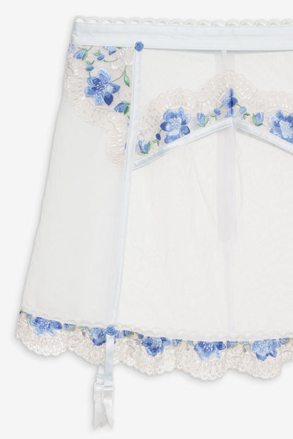 Festival Rose Skirt Blue - For Love & Lemons