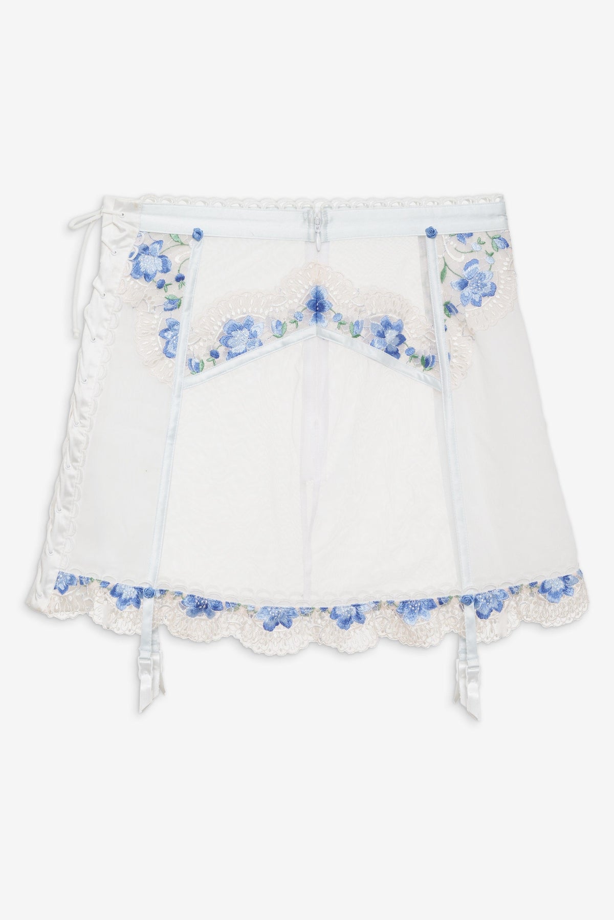 Festival Rose Skirt Blue - For Love & Lemons