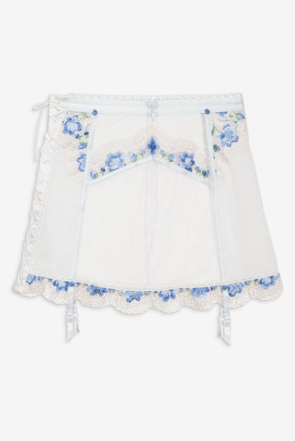 Festival Rose Skirt Blue - For Love & Lemons