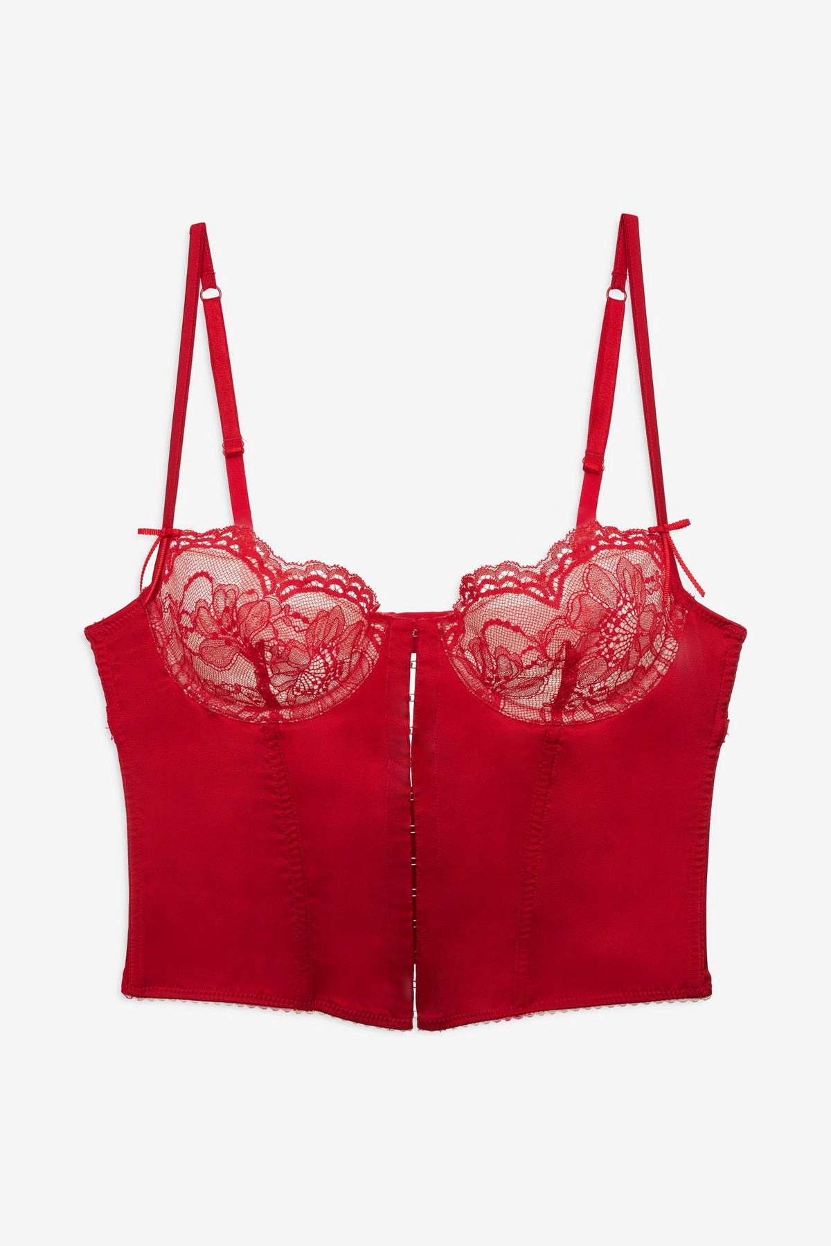 Fiona Lace Bustier Red - For Love & Lemons