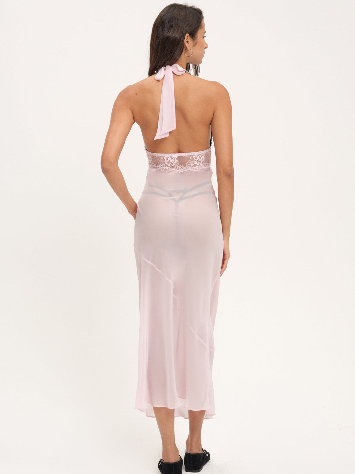 Maia Maxi Slip Dress Pink - For Love & Lemons