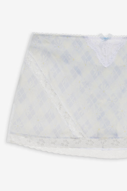 Dee Dee Daisy Mini Skirt Blue - For Love & Lemons