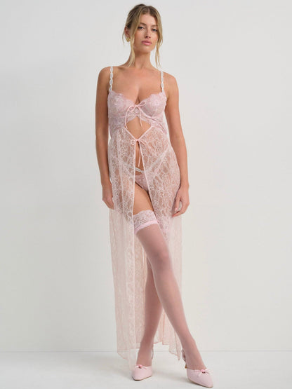Camilla Maxi Slip Dress Pink - For Love & Lemons