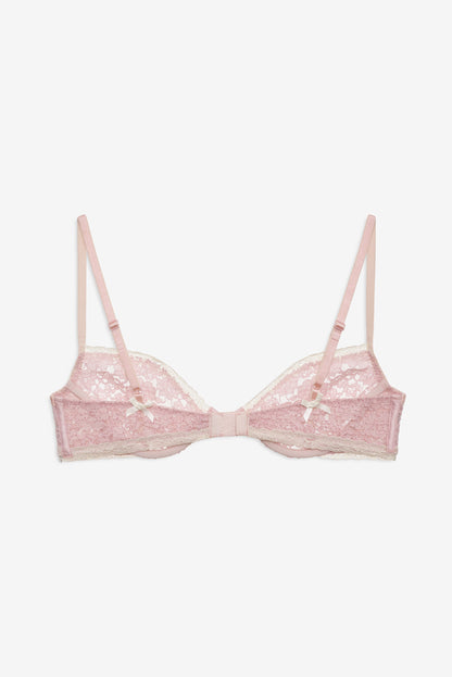 Pamela Stretch Lace Underwire Bra Pink - For Love & Lemons