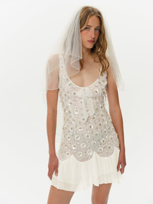 Catalina Mini Dress Cream - For Love & Lemons