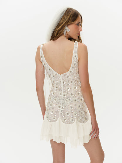 Catalina Mini Dress Cream - For Love & Lemons