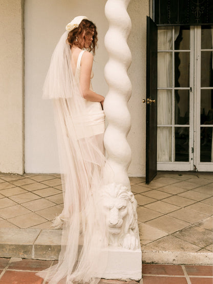 Margo Mini Dress and Shawl Set Cream - For Love & Lemons