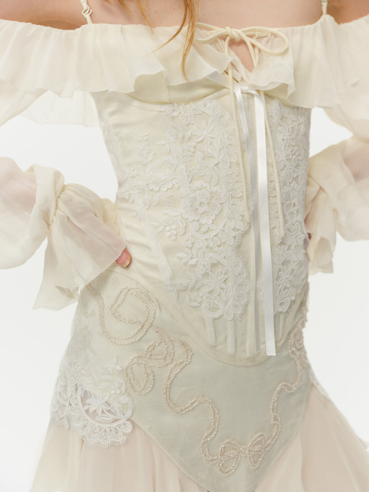 Zahra Mini Dress Vanilla Ice - For Love & Lemons