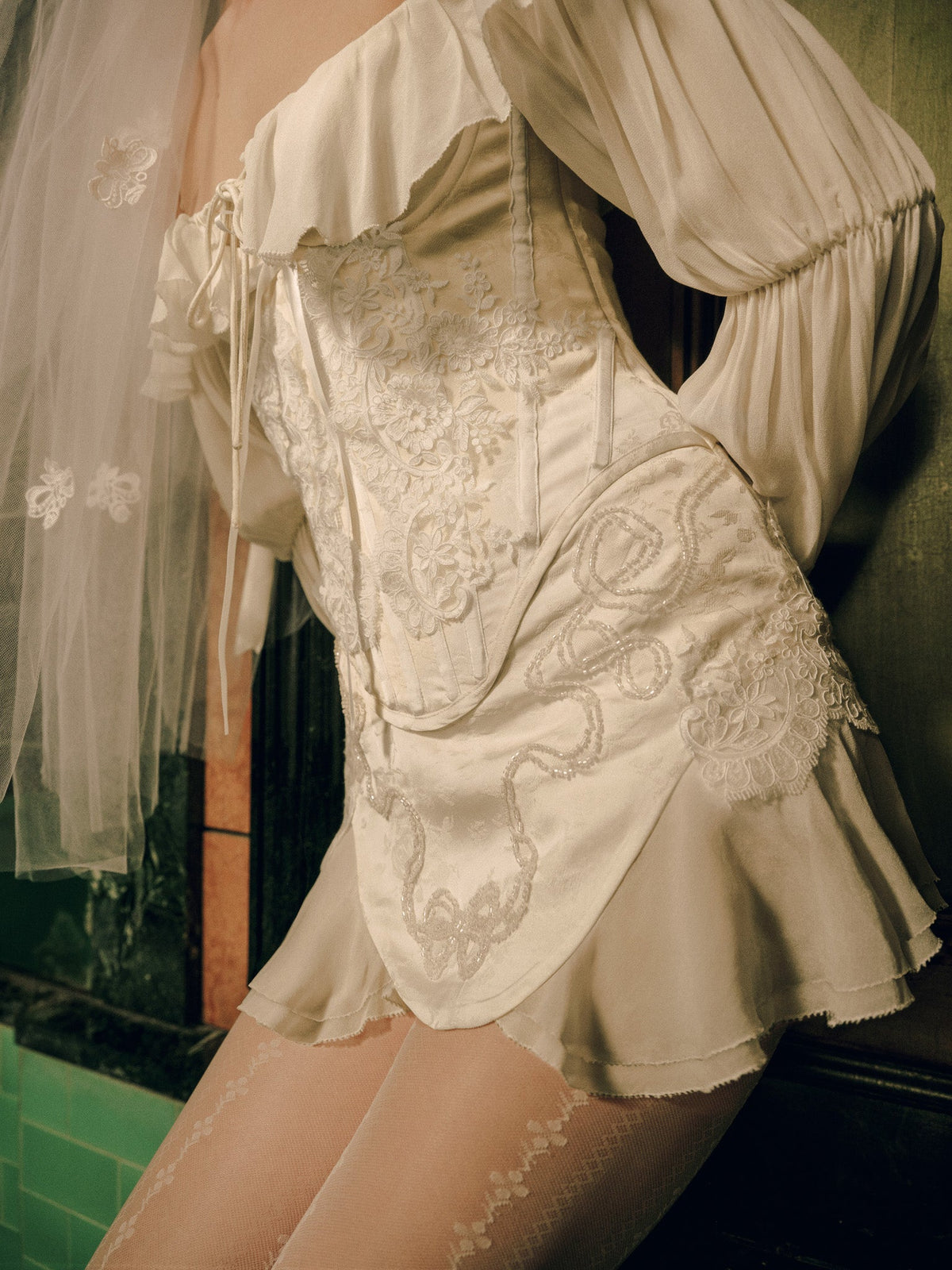 Zahra Mini Dress Vanilla Ice - For Love & Lemons
