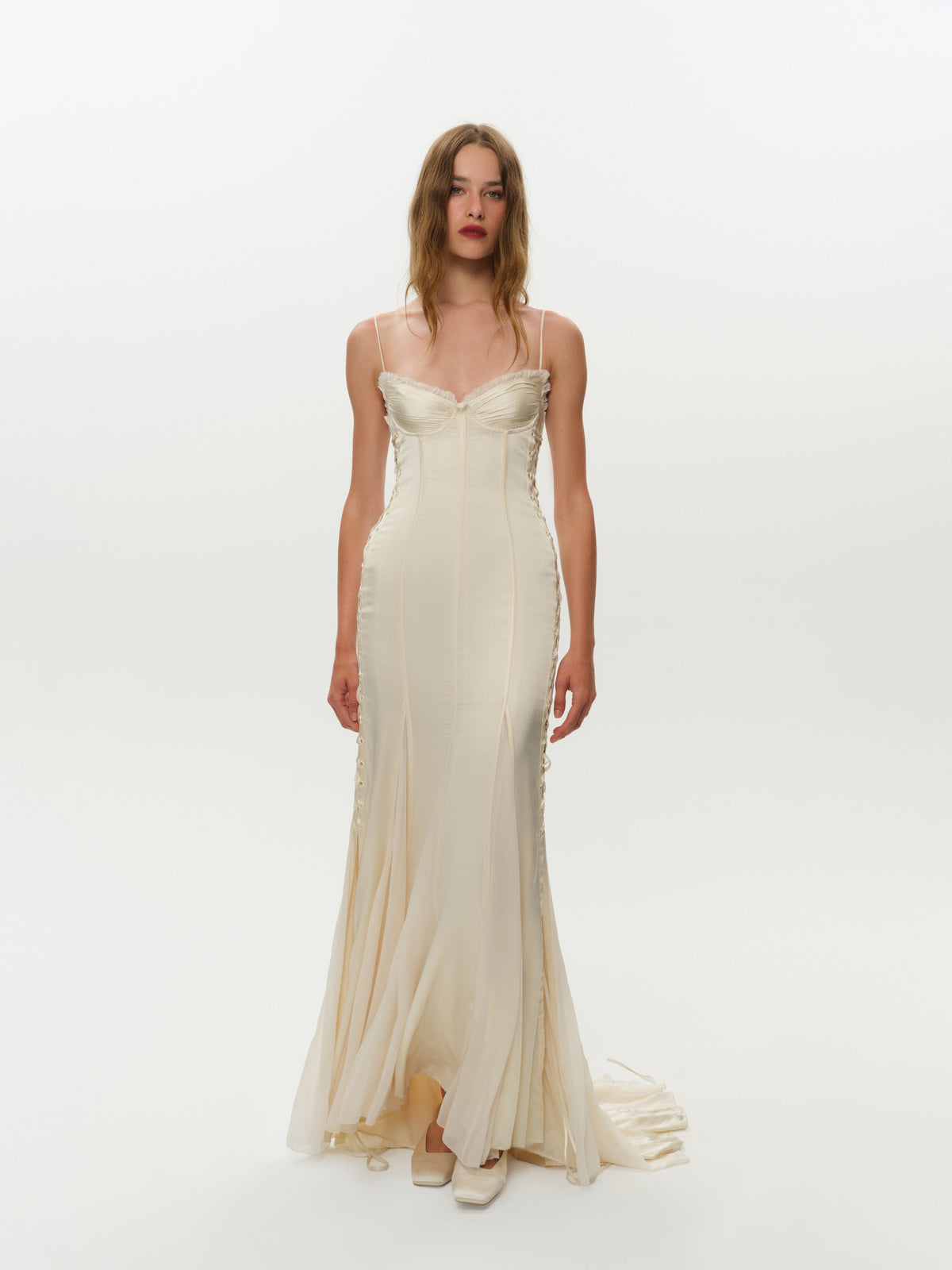 Valentia Gown Pearled Ivory - For Love & Lemons