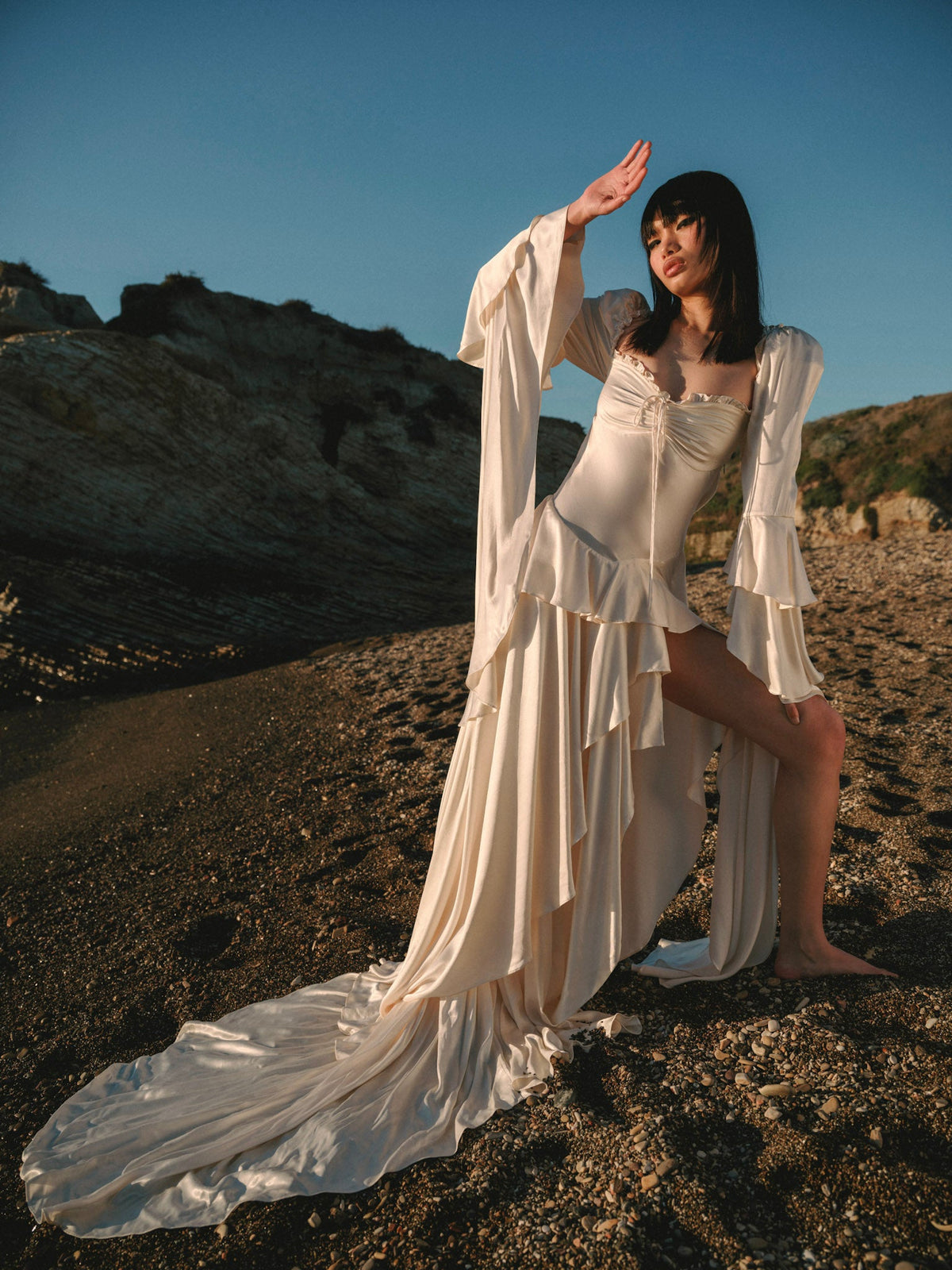 Zelia Maxi Dress Cream - For Love & Lemons