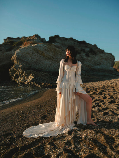 Zelia Maxi Dress Cream - For Love & Lemons