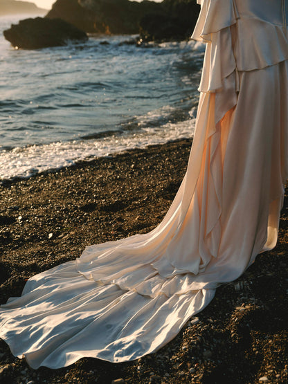 Zelia Maxi Dress Cream - For Love & Lemons