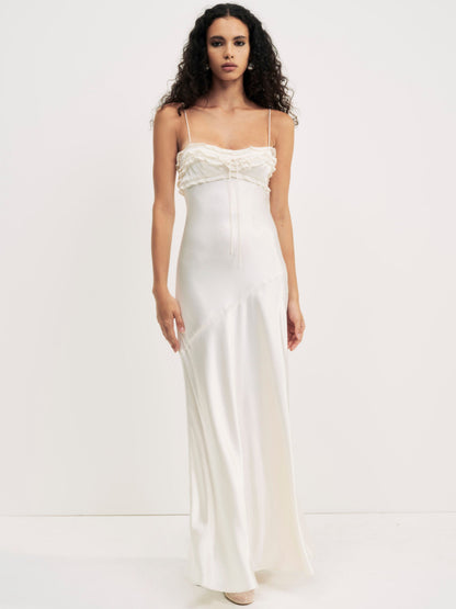 Natalie Maxi Dress Cream - For Love & Lemons