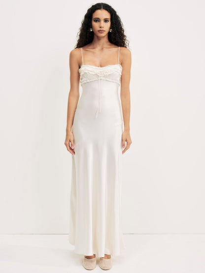 Natalie Maxi Dress Cream - For Love & Lemons