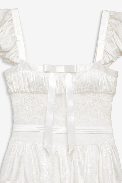 Annabelle Lace Gown Cream - For Love & Lemons