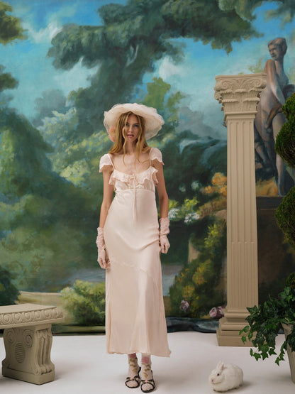 Madi Maxi Dress Peach - For Love & Lemons