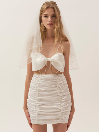 Martina Mini Dress White - For Love & Lemons