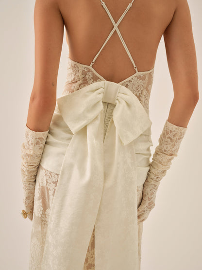 Daisy Lace Gown Cream - For Love & Lemons