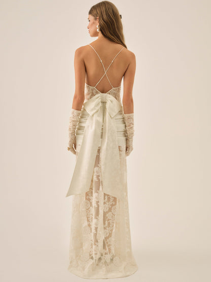 Daisy Lace Gown Cream - For Love & Lemons