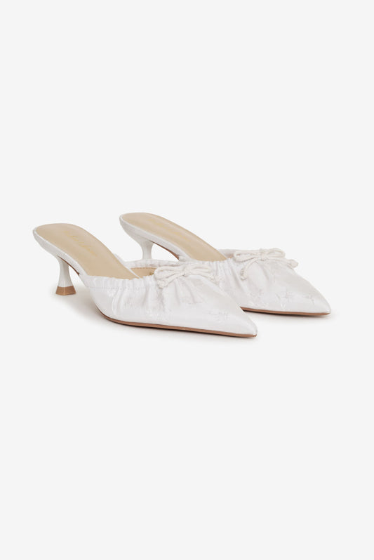 Colette Mule Heel Cream - For Love & Lemons