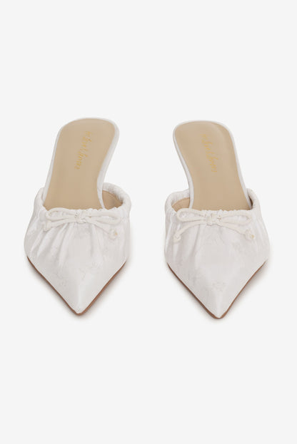 Colette Mule Heel Cream - For Love & Lemons