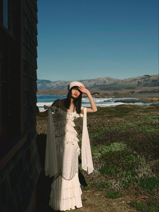 Ramona Gown Cream - For Love & Lemons