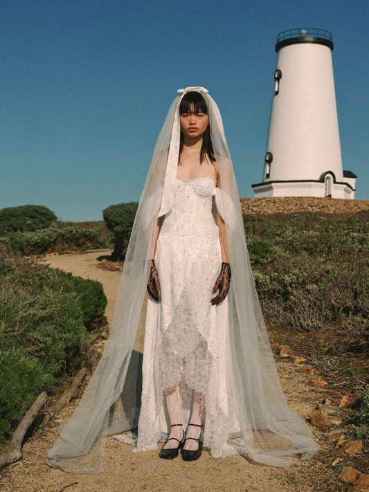 Fiorenza Veil White - For Love & Lemons