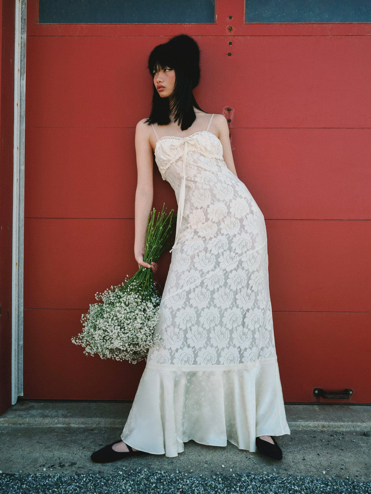 Claudia Rose Lace Gown Cream - For Love & Lemons