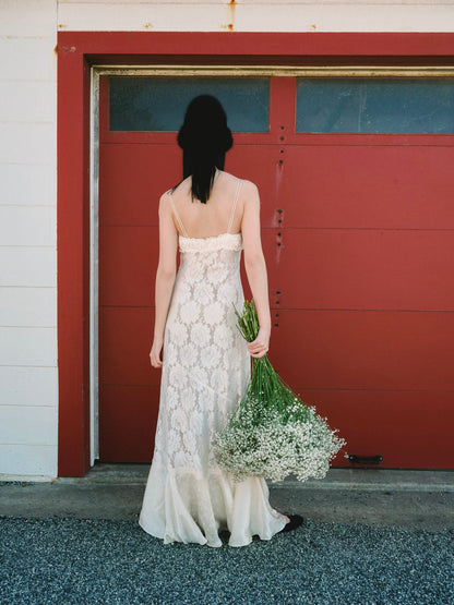 Claudia Rose Lace Gown Cream - For Love & Lemons