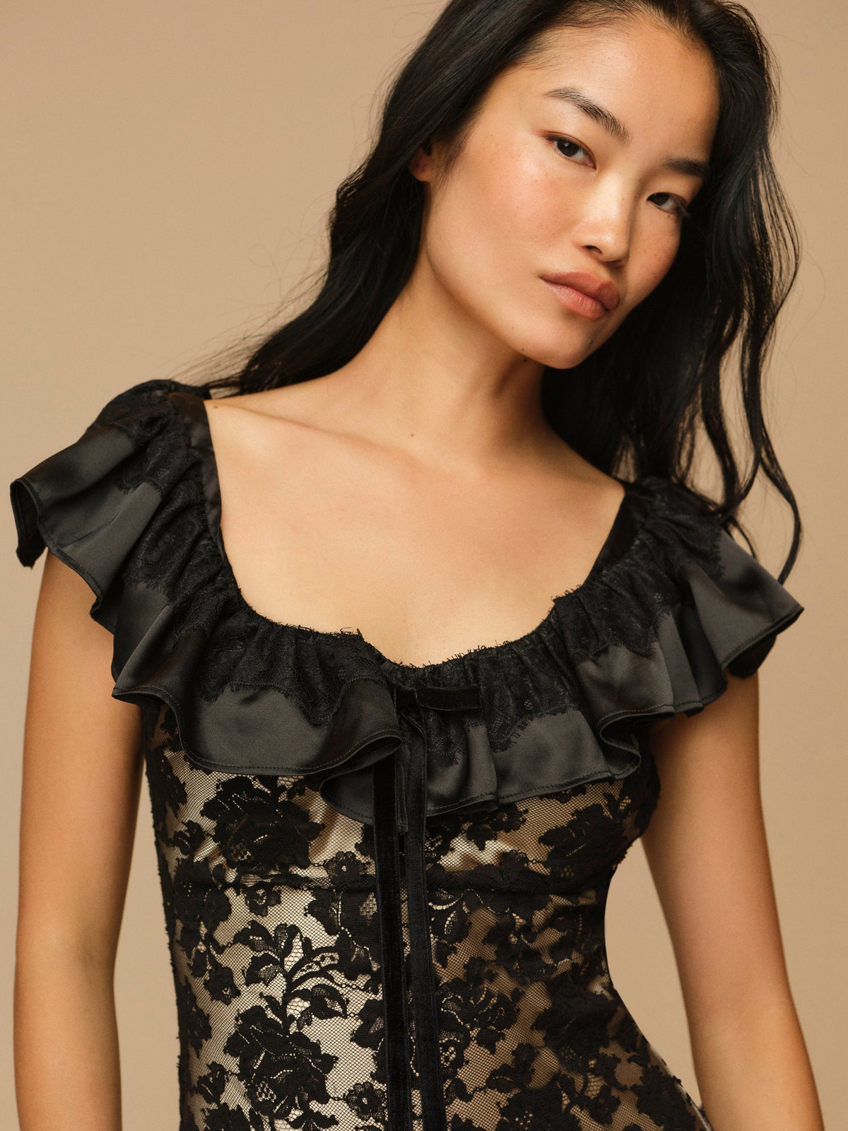 Isadore Midi Dress Black - For Love & Lemons