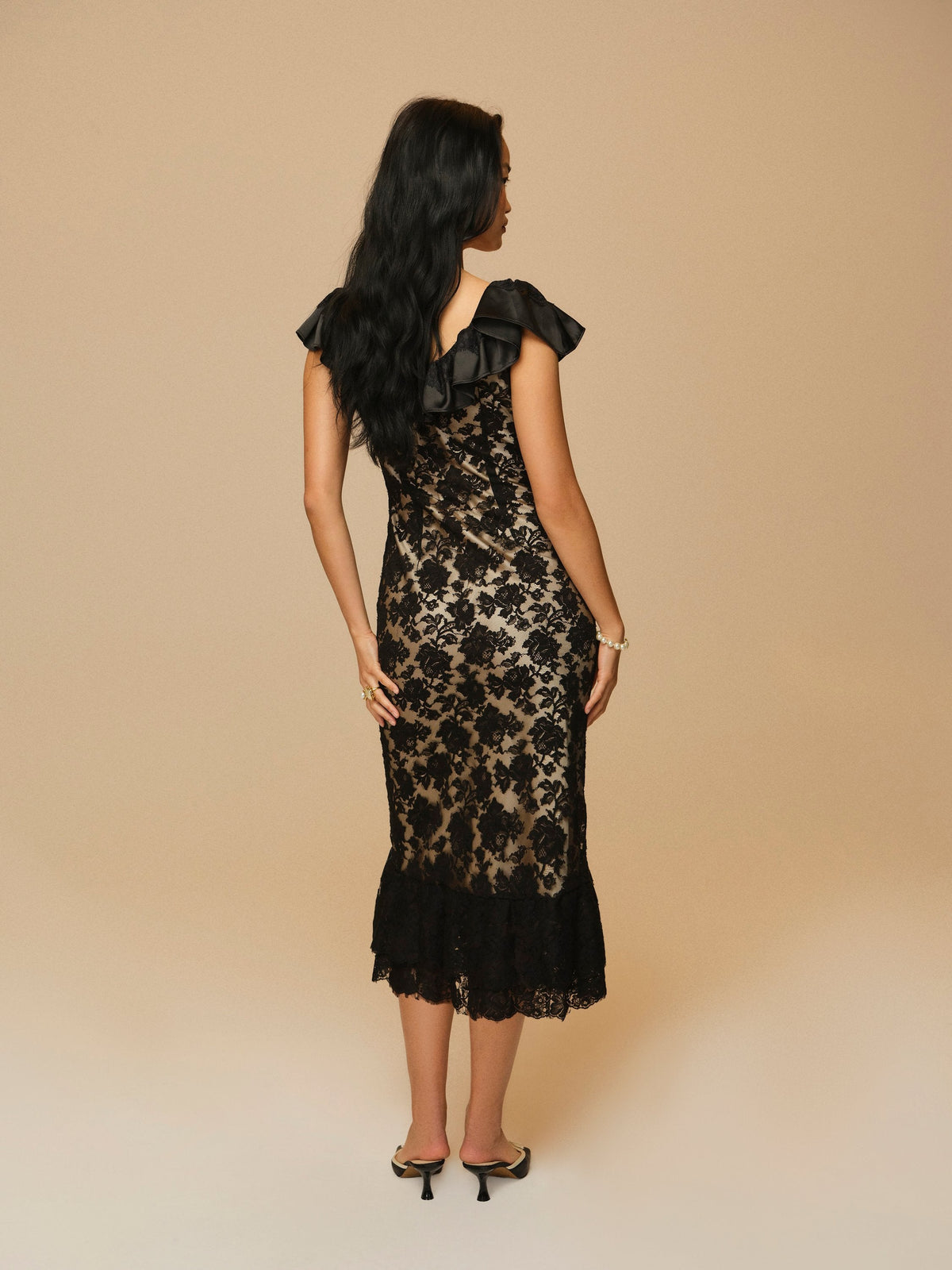 Isadore Midi Dress Black - For Love & Lemons