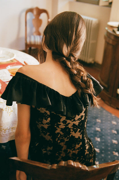 Isadore Midi Dress Black - For Love & Lemons