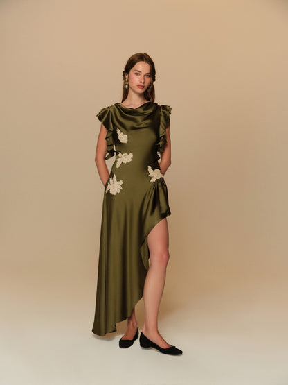Lani Maxi Dress Green - For Love & Lemons