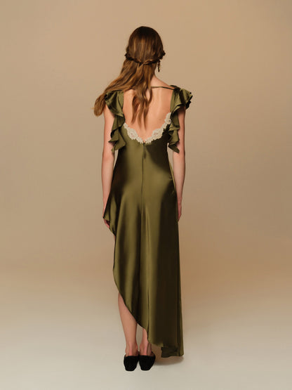 Lani Maxi Dress Green - For Love & Lemons